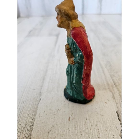 Vintage German Wiseman nativity incense Mer village Xmas - Picture 2 of 9